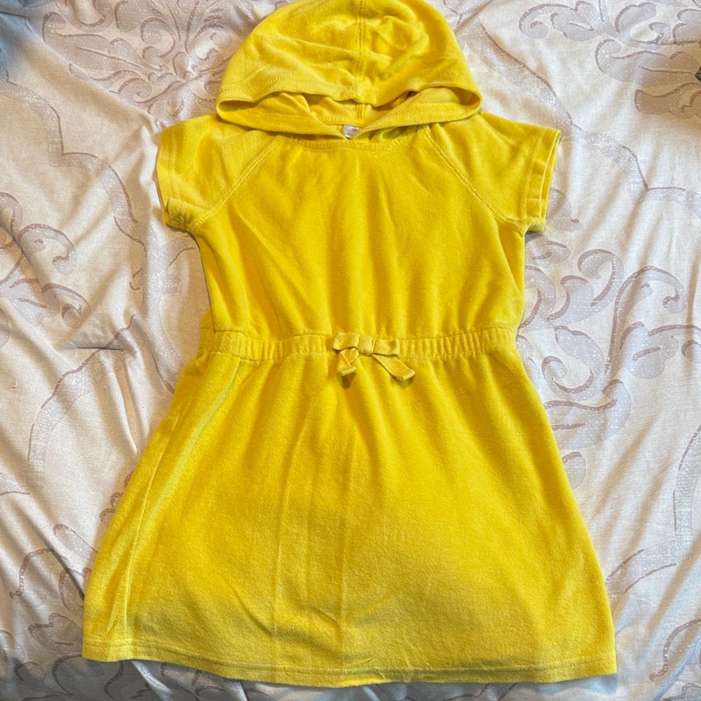 Hanna Andersson Yellow Hooded swimsuit cover up